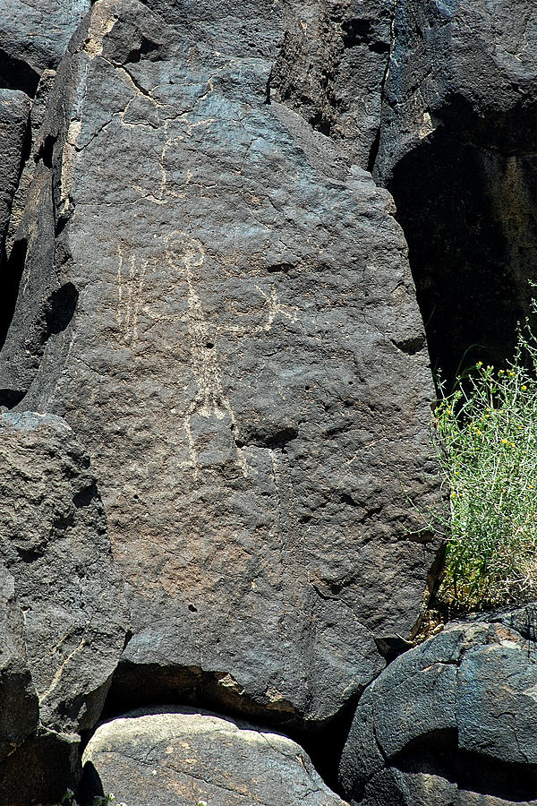 Shaman petroglyph Photograph by John Bennett