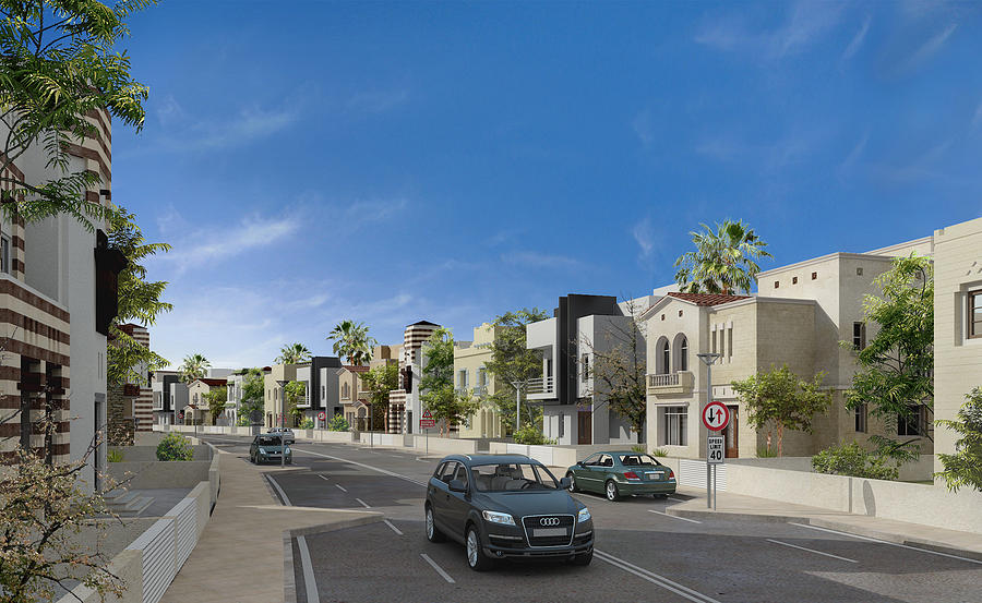 Shams Al Riyadh Neighborhood Digital Art by DotDesign Memusleh