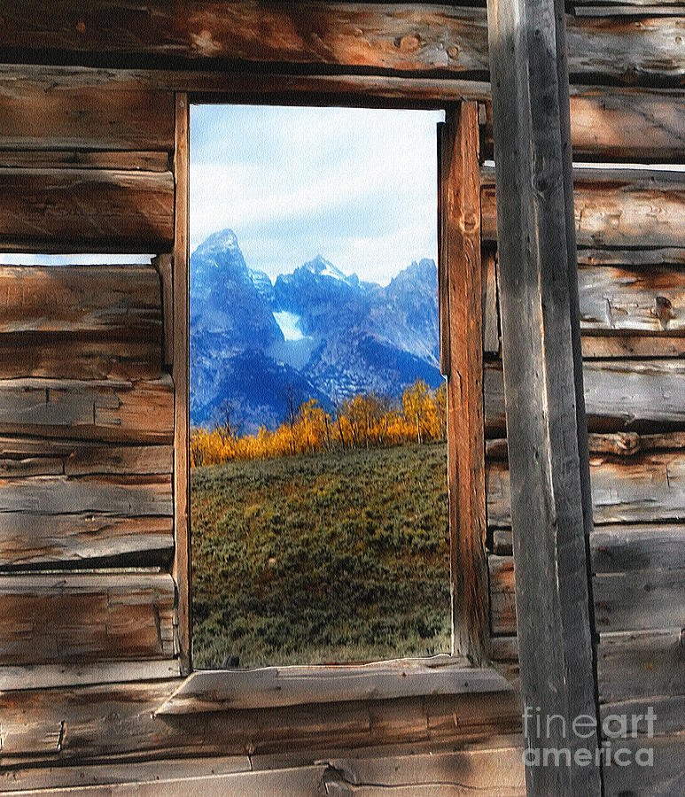 Shane Cabin Window  Photograph by Clare VanderVeen