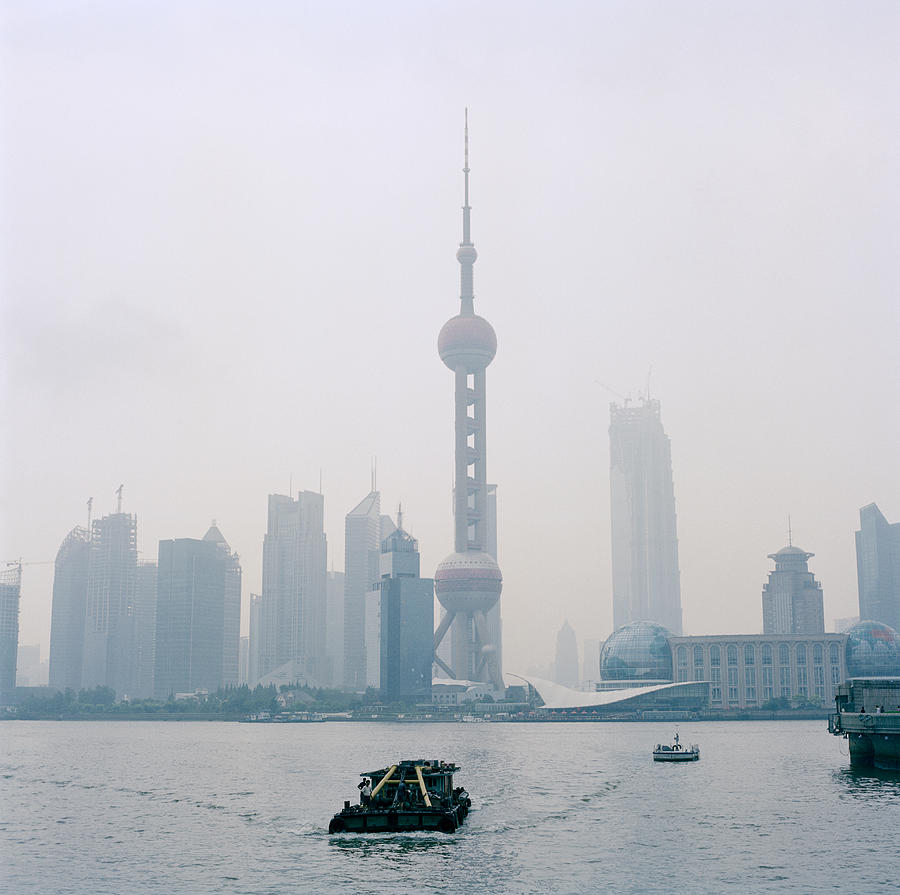 Shanghai Dawn In China Photograph by Shaun Higson
