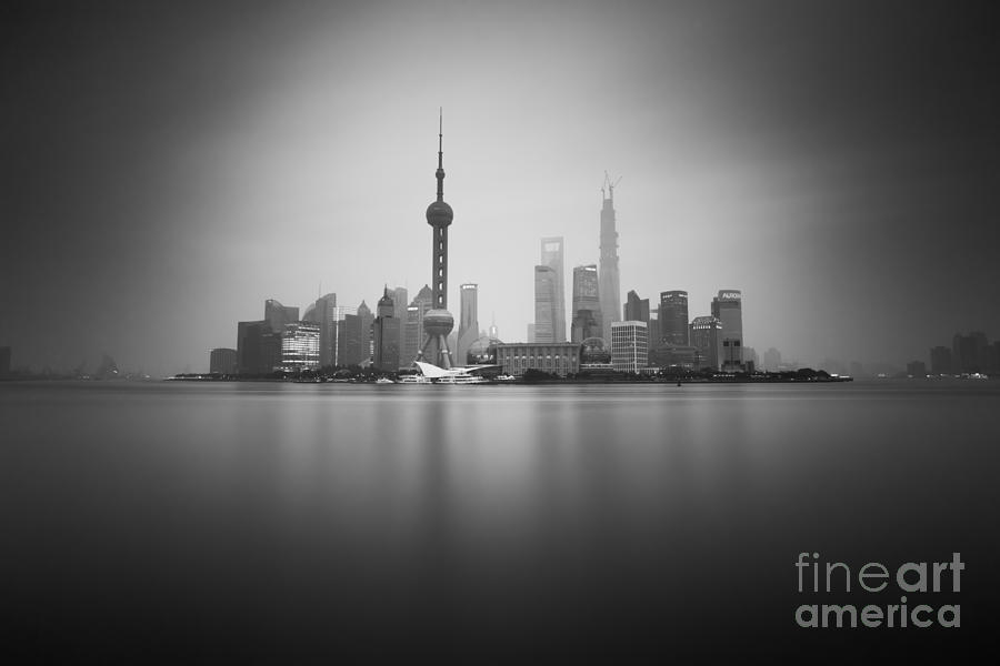 Shanghai in black and white Photograph by Matteo Colombo