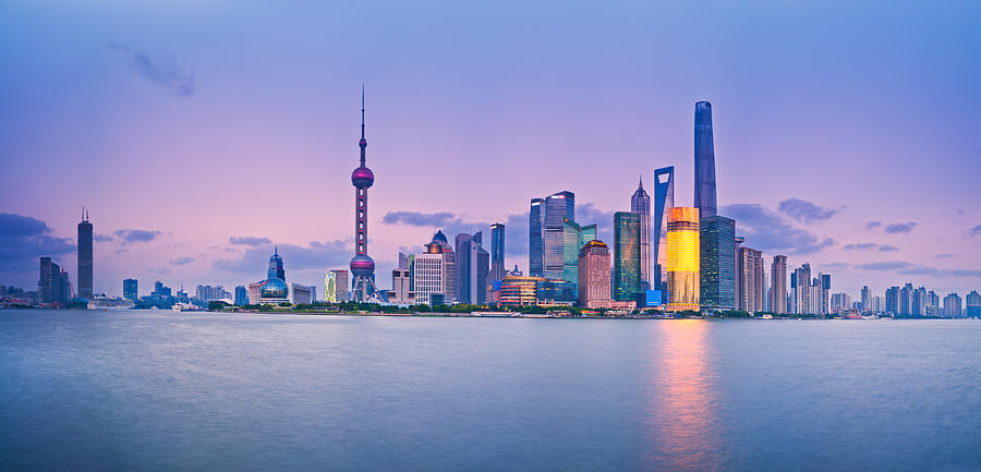 Shanghai Pudong Skyline  Photograph by U Schade