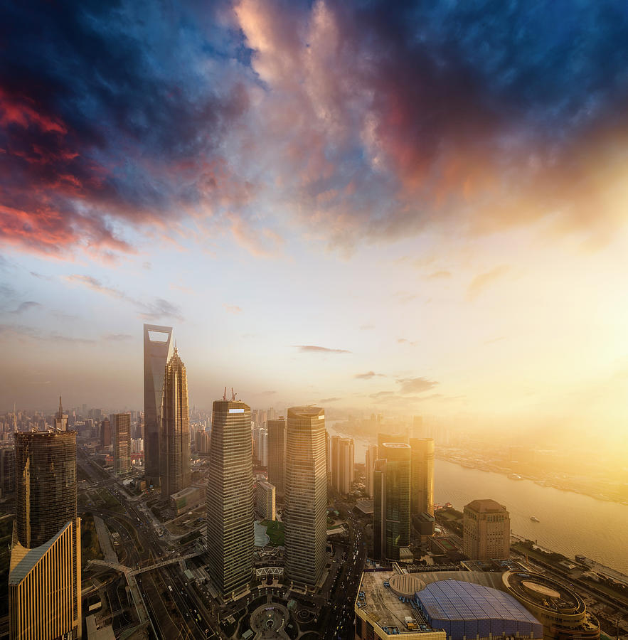 Shanghai Skyline Photograph by Chinaface