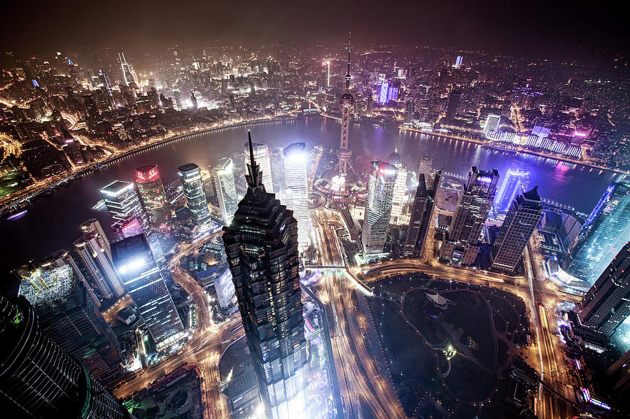 Shanghai Skyline Photograph by Reto Fröhlicher