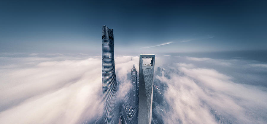 Skyscraper Photograph - Shanghai Tower by Vview Chen