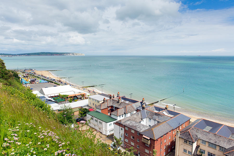 Shanklin Isle of Wight England UK east coast of the island on Sandown ...