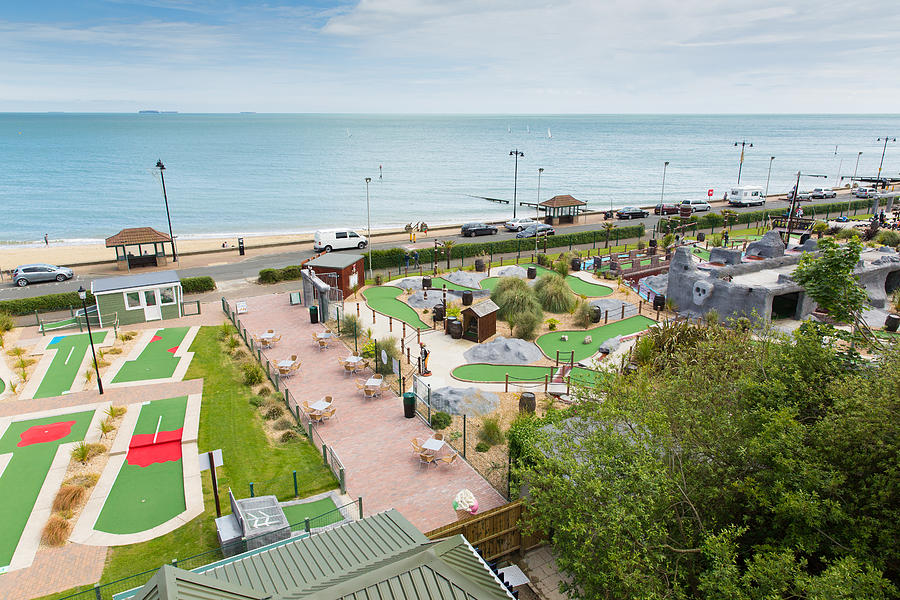 Shanklin Seafront Isle Of Wight England Uk East Coast Of The Island On ...