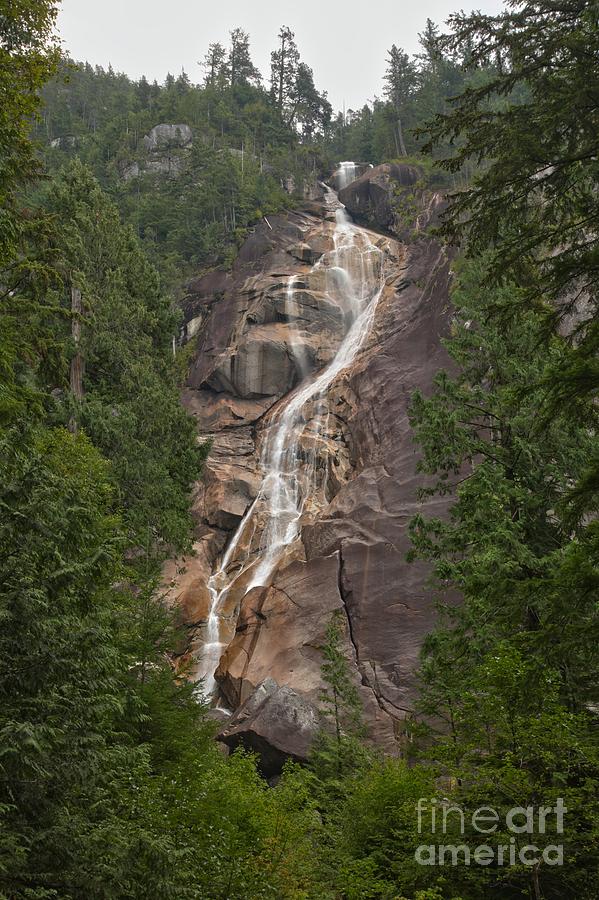 Waterfall Photograph - Shannon Falls Provincial Park - Canada by Adam Jewell