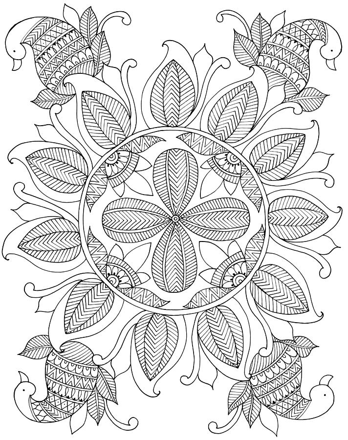 Shape Pattern 12 Drawing by MGL Meiklejohn Graphics Licensing