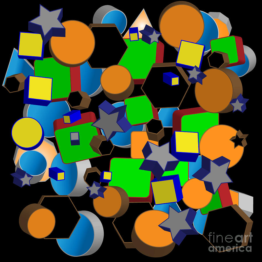 Shape Digital Art by Terry Weaver Fine Art America