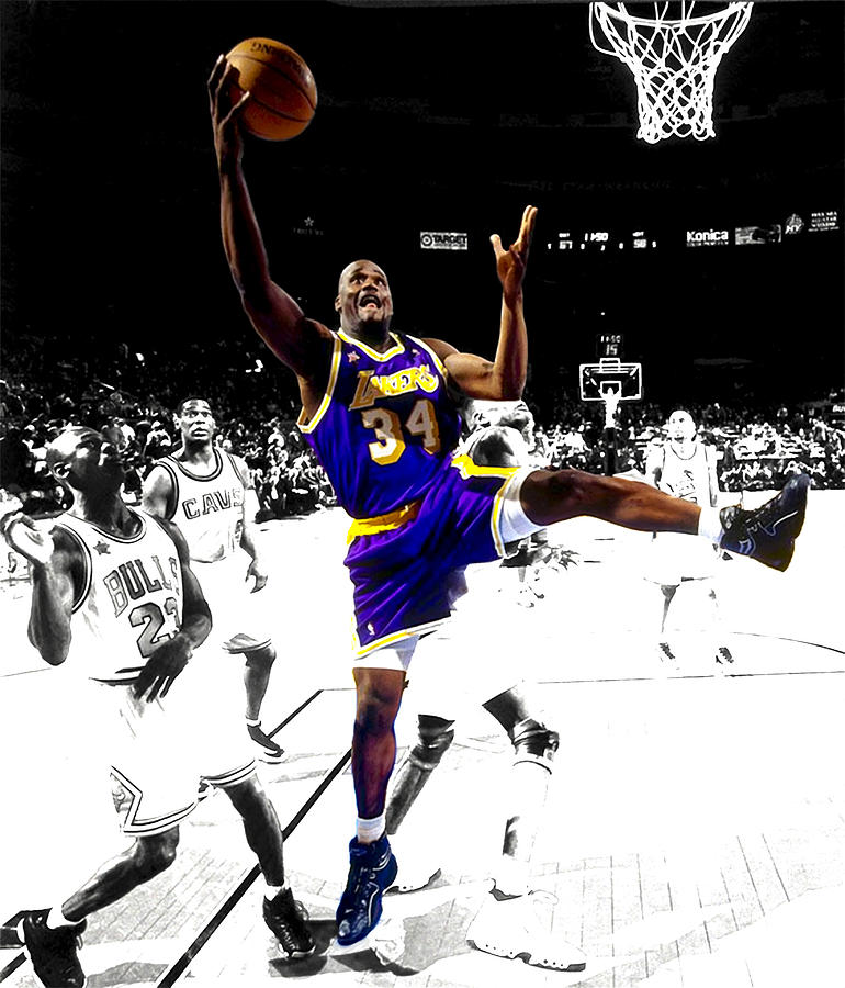 Shaquille O Neal Digital Art By Brian Reaves