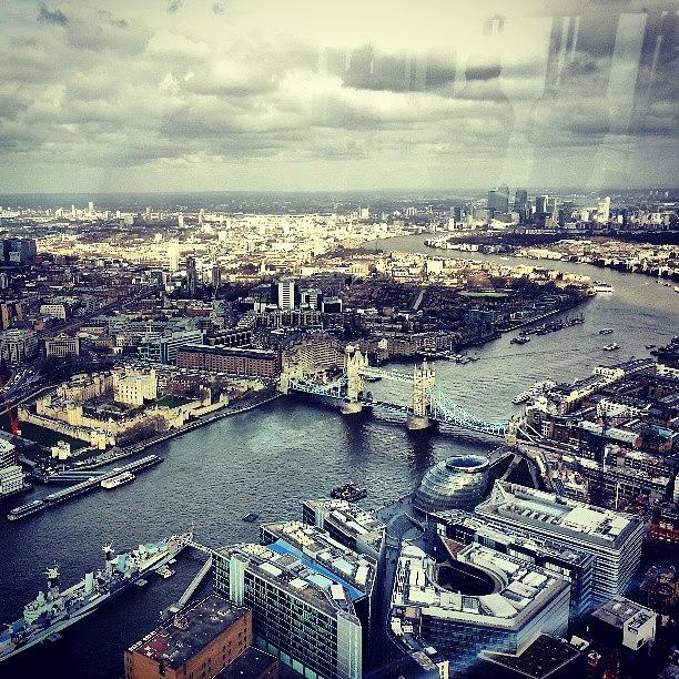 Shard View :d Cheeky Mobile Snap From Photograph by Alun Thomas