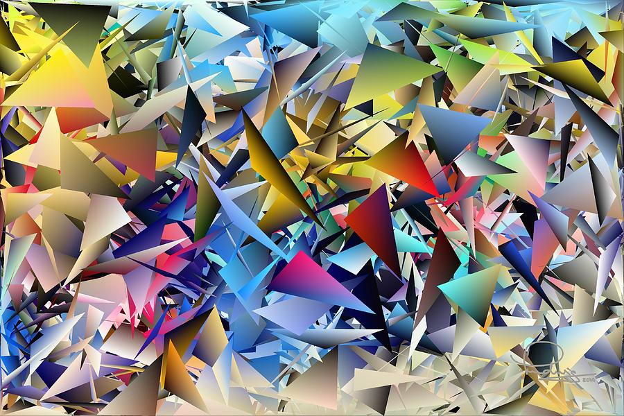 Abstract Photograph - Shards 2 by Ludwig Keck
