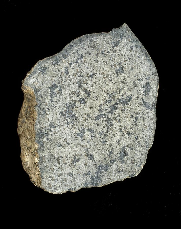 Shargottite Sayh Al Uhaymir Meteorite by Natural History Museum,  London/science Photo Library