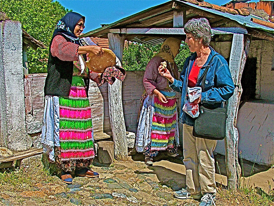 Sharing Bread in Demircidere Koyu in Kozak-Turkey Photograph by Ruth Hager