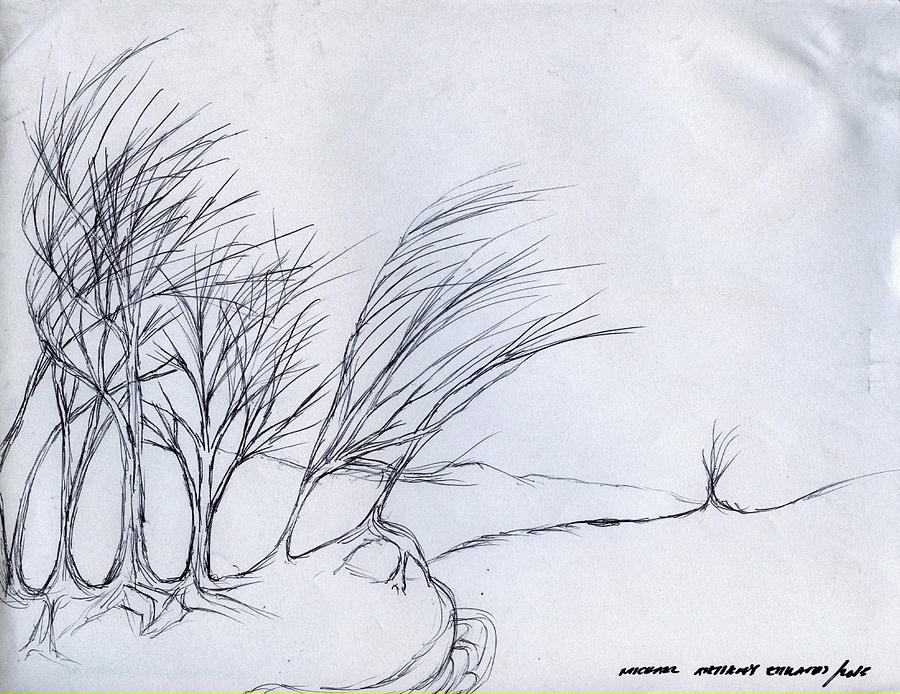 Sharing Roots Drawing by Michael Anthony Edwards