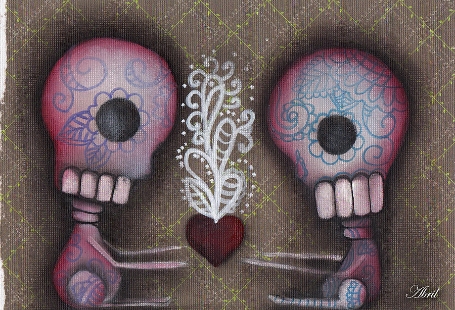 Sharing the Love Painting by Abril Andrade