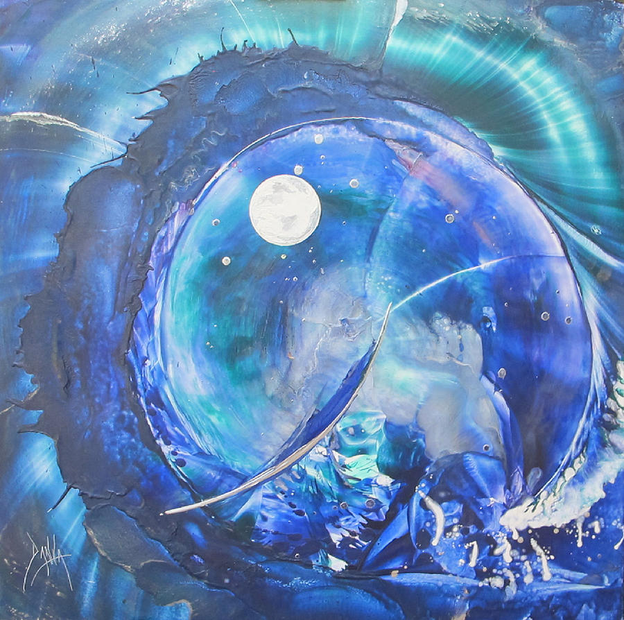 Turtle Painting - Shark Bay Curl by Danita Cole