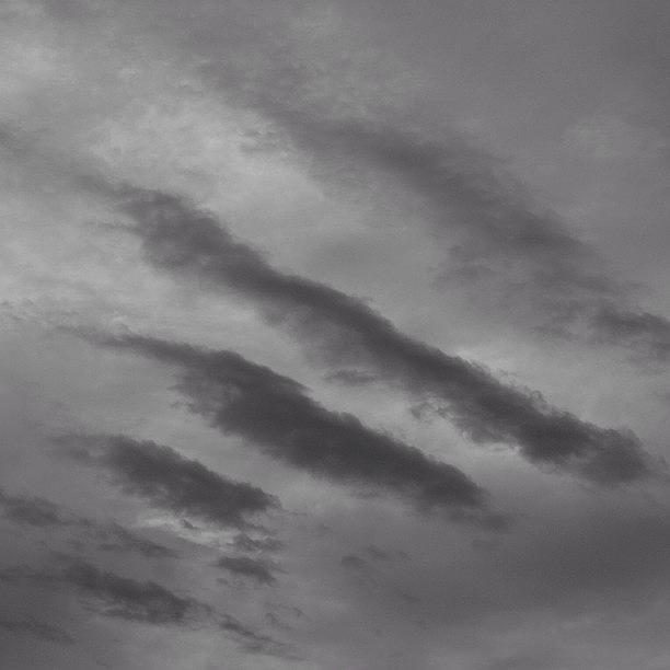 Black And White Photograph - Shark Gill Clouds by Justin Connor