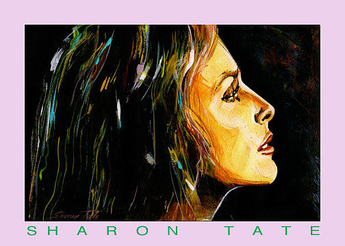 Actress Painting - Sharon Tate by Mireille  Poulin