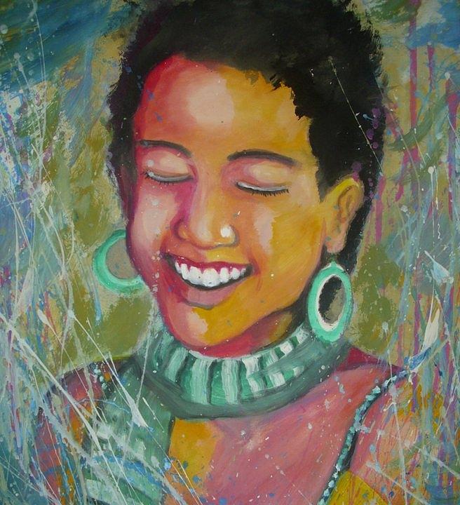 Shasha Obama. Painting by Nixon Mwangi