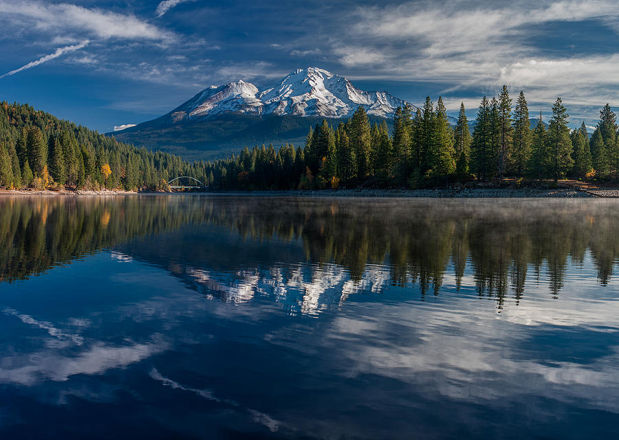 Shasta and Lake Siskiyou Photograph by Greg Nyquist