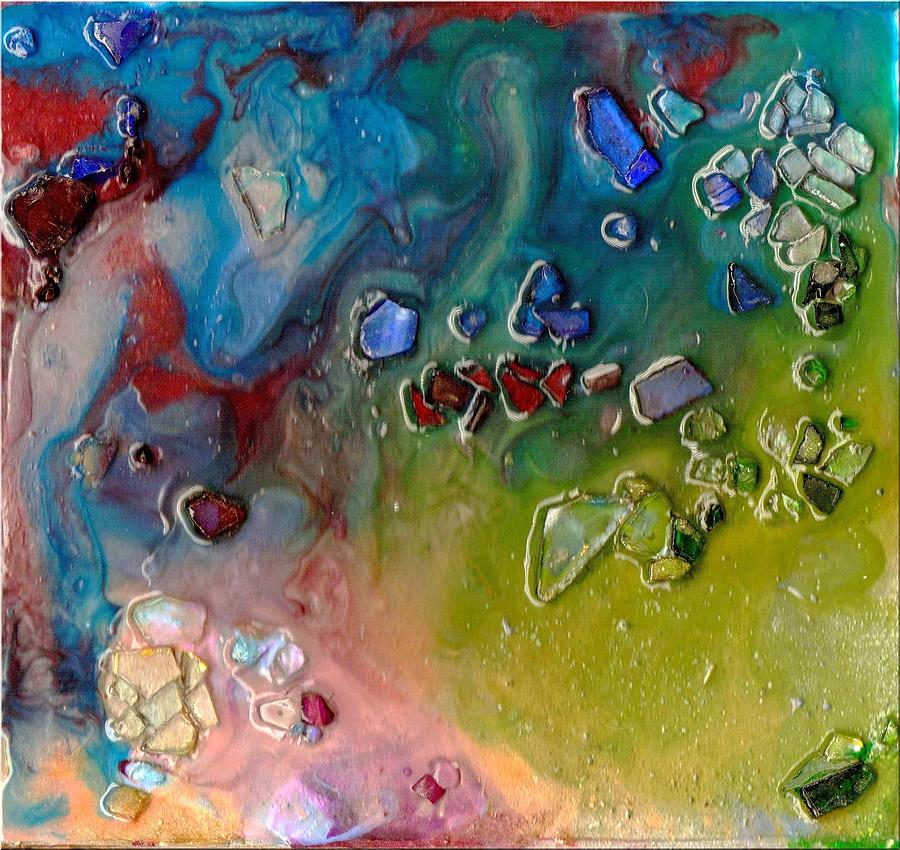 Abstract Painting - Shatter Melt and Flow by Dina Sierra