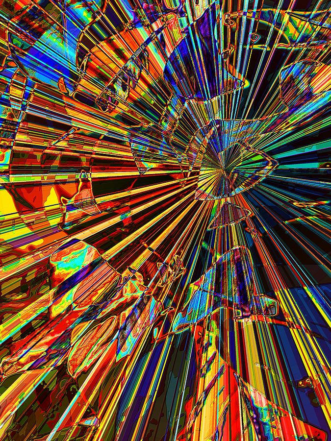 Abstract Digital Art - Shattered by Wendy J St Christopher