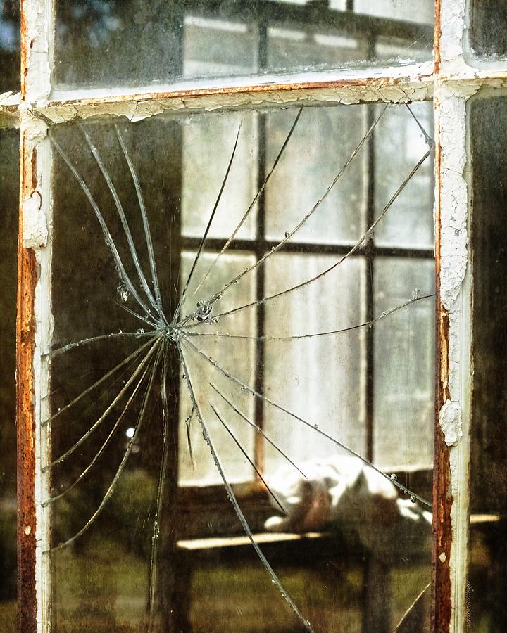 Shattered Window Photograph by Melissa Bittinger
