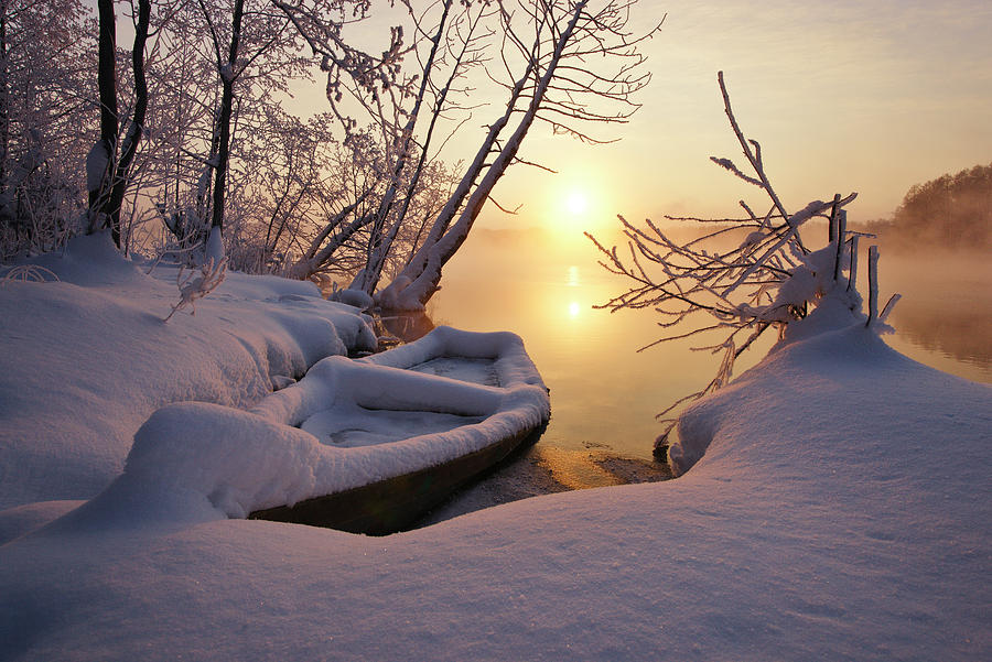 Winter Photograph - Shatura Morning by Alexey Kharitonov