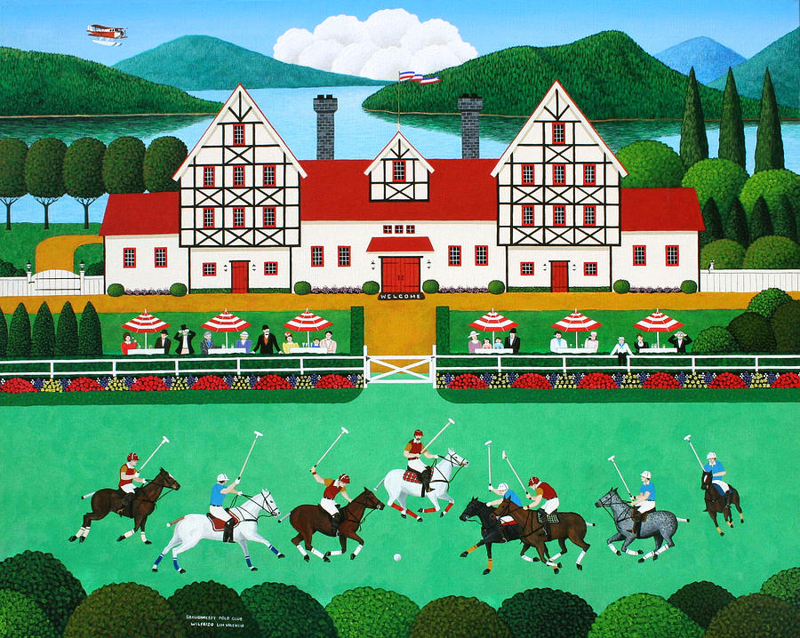 Shaughnessy Polo Club Painting by Wilfrido Limvalencia