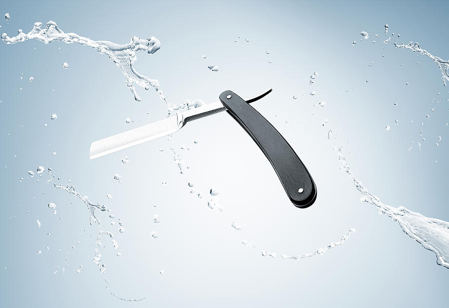 Sharp Photograph - Shaving Razor Blade by Maarten Wouters