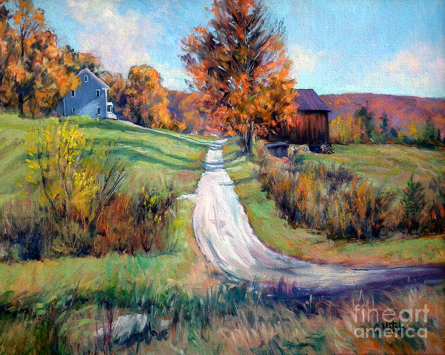 Shaw Rd Autumn Painting By Gerard Natale - Fine Art America