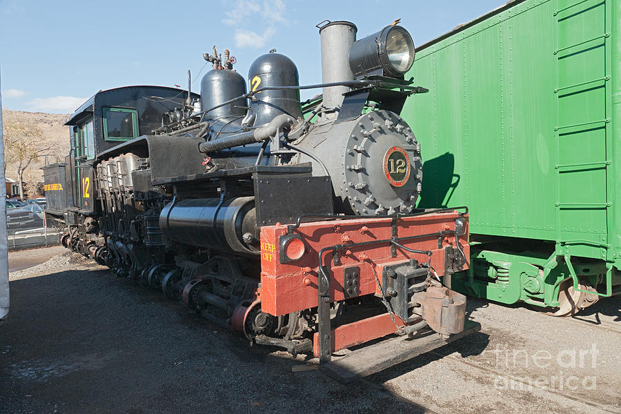 Shay Engine 12 in the Colorado Railroad Museum Photograph by Fred Stearns