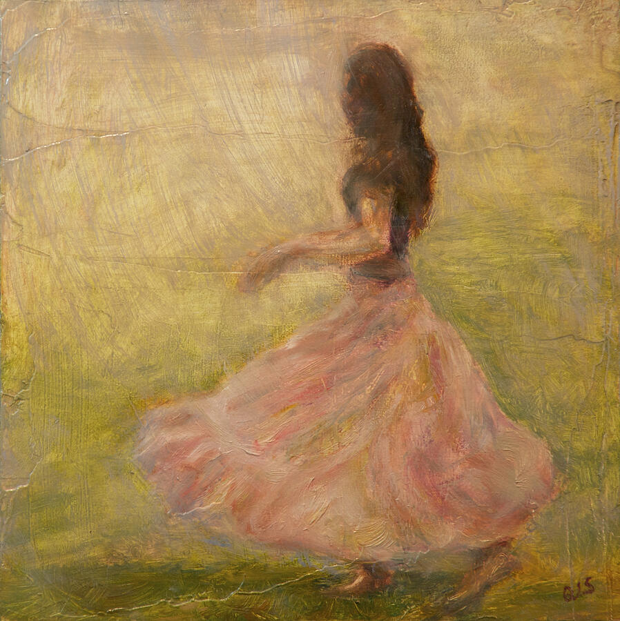 She Dances With The Rain Painting