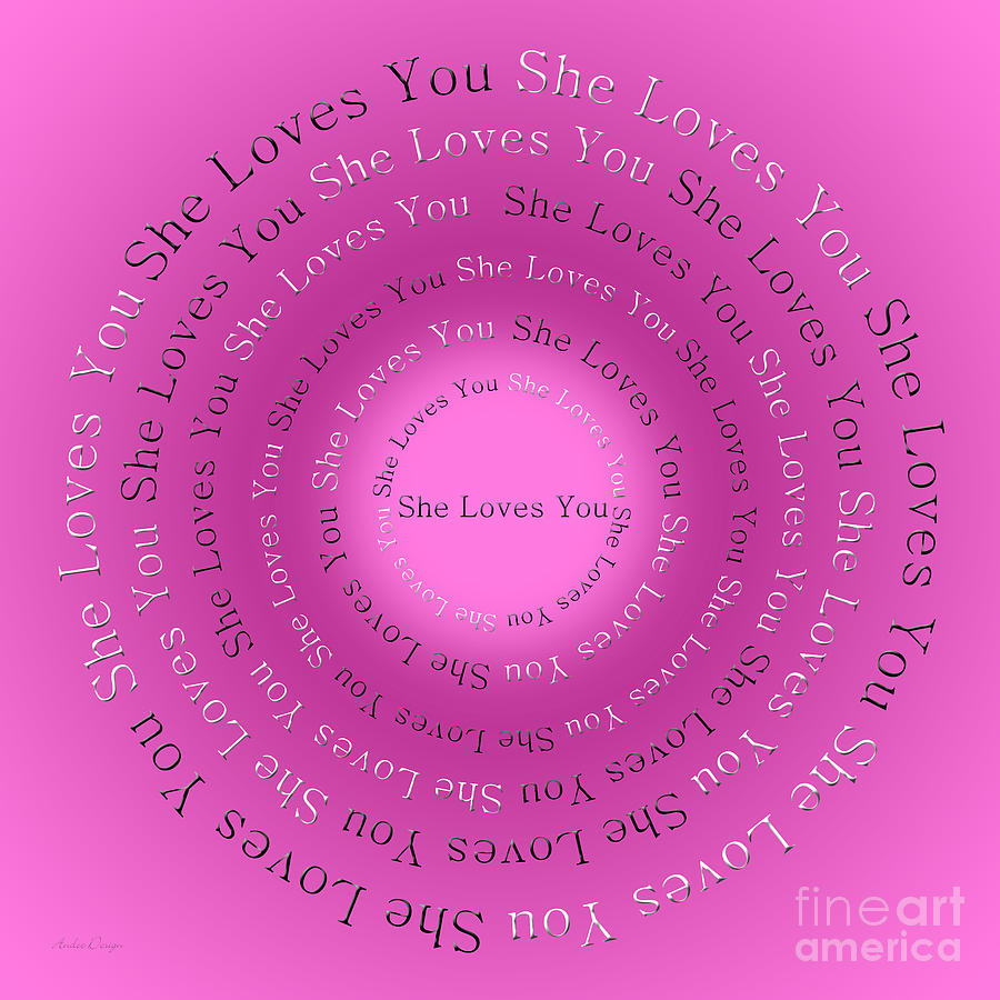She Loves You 1 Digital Art by Andee Design