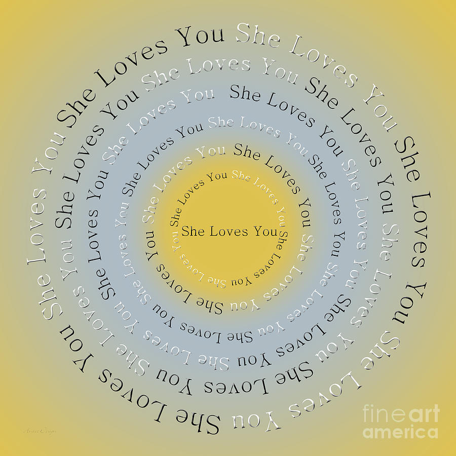 She Loves You 3 Digital Art by Andee Design