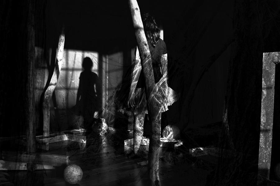 Black White Photograph - She Stared by Tatiana Rivero Tana
