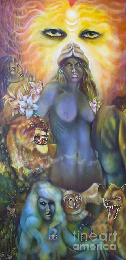 She The Flowering of Ishtar Painting by Roger Williamson