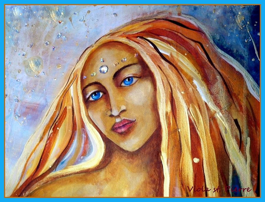 Goddess Painting - She Who Is by Viola St Pierre