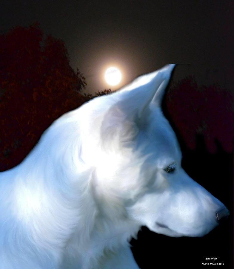 She-Wolf Digital Art by Maria Urso