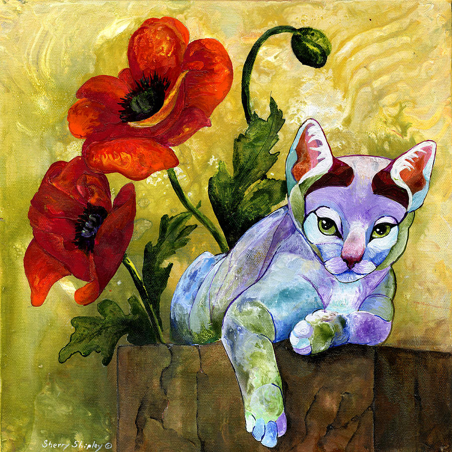 Flower Painting - Sheba by Sherry Shipley