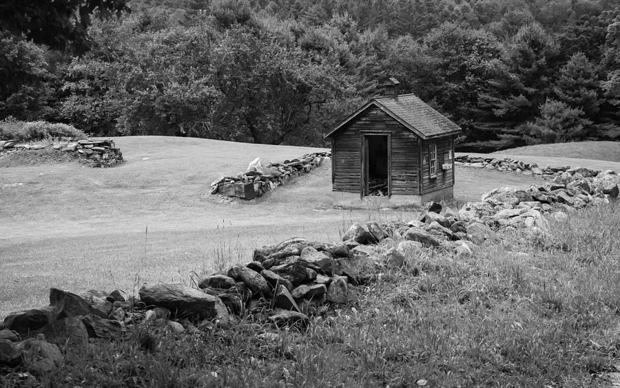 Shed  and rock wall Photograph by Vance Bell