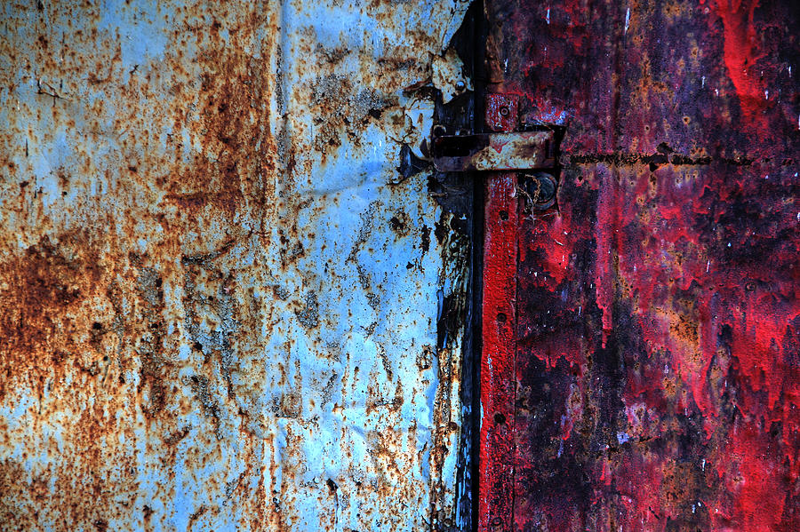 Shed Door Abstract Photograph by Jim Vance