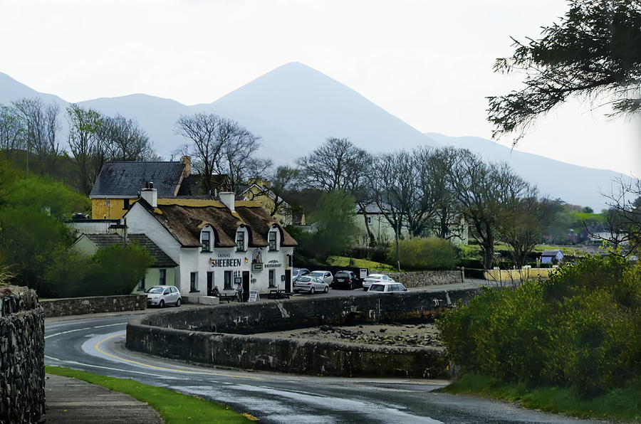 Sheebeen Pub and Croagh Patrick Photograph by Bill Cannon