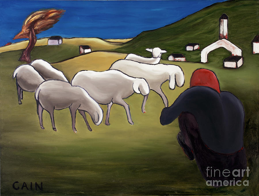 Sheep Herder  Painting by William Cain