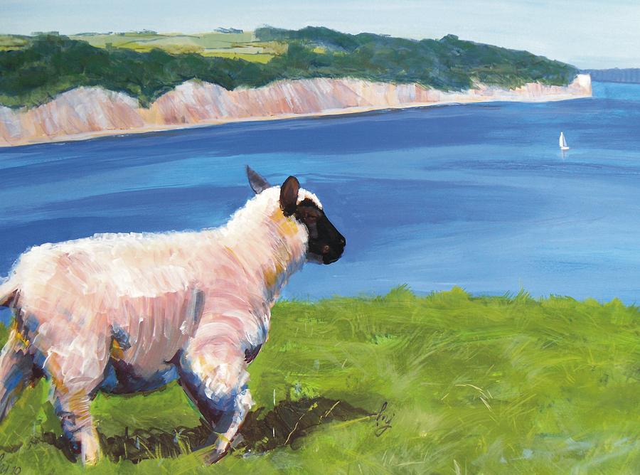Sheep Painting by Mike Jory