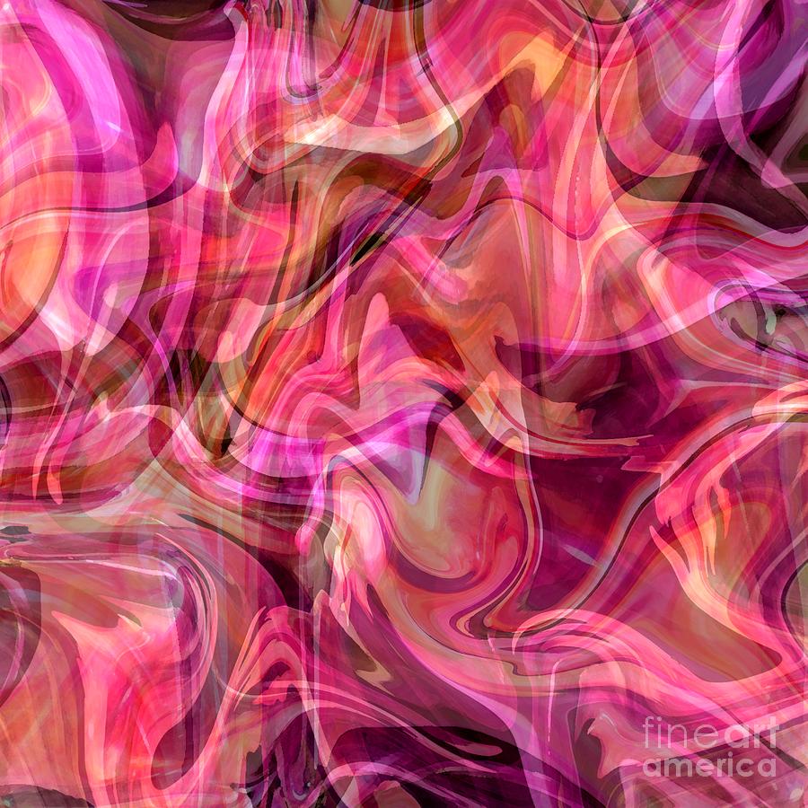 Sheer Pink and Purple - Abstract Art  Digital Art by Carol Groenen