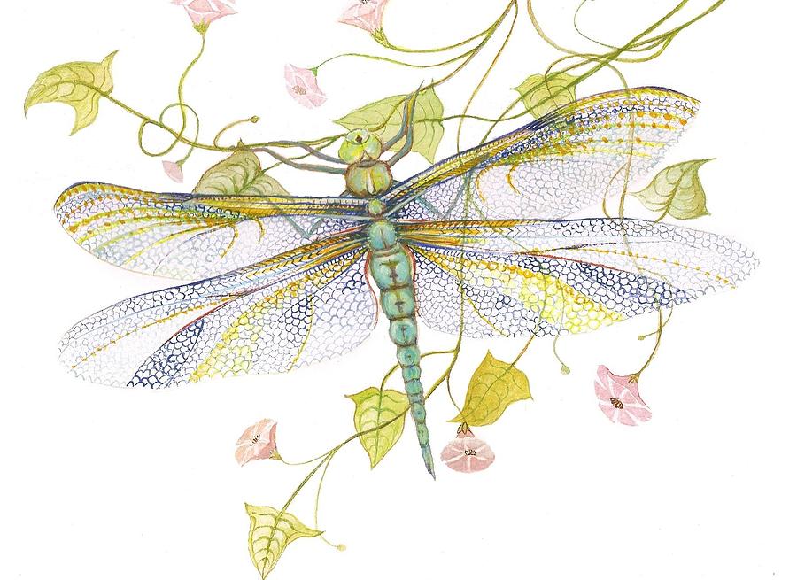 Nature Painting - Sheer Wings  / sold #4 by Barbara Anna Cichocka