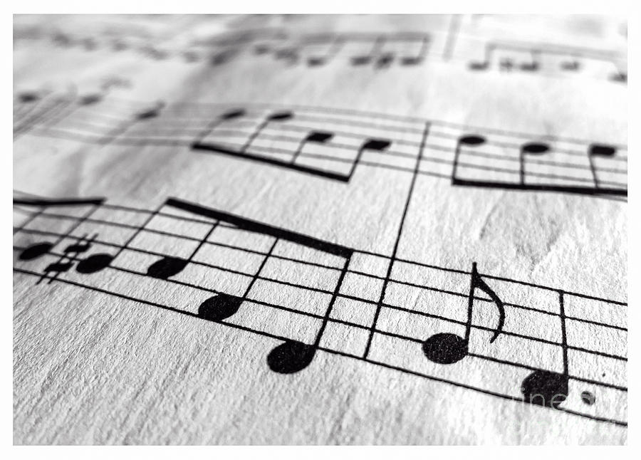 Sheet Music Closeup Photograph by Edward Fielding